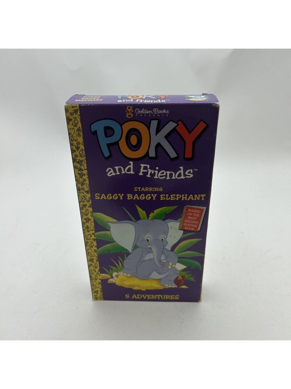 Sony POKY And Friends SAGGY BAGGY ELEPHANT (VHS, 1999) Golden Books- Tested